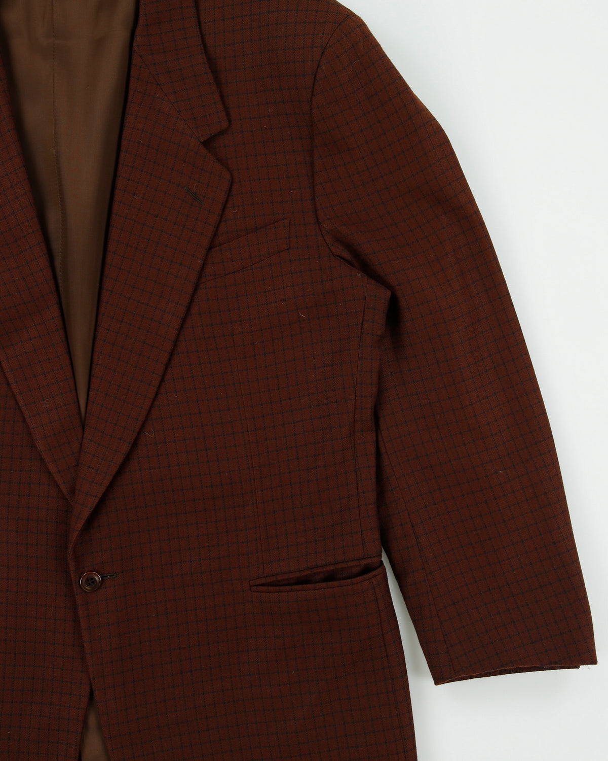 Vintage 1990s Canali For Mansouri New York Cashmere Wool Windowpane Check Single Breasted Blazer - XXL
