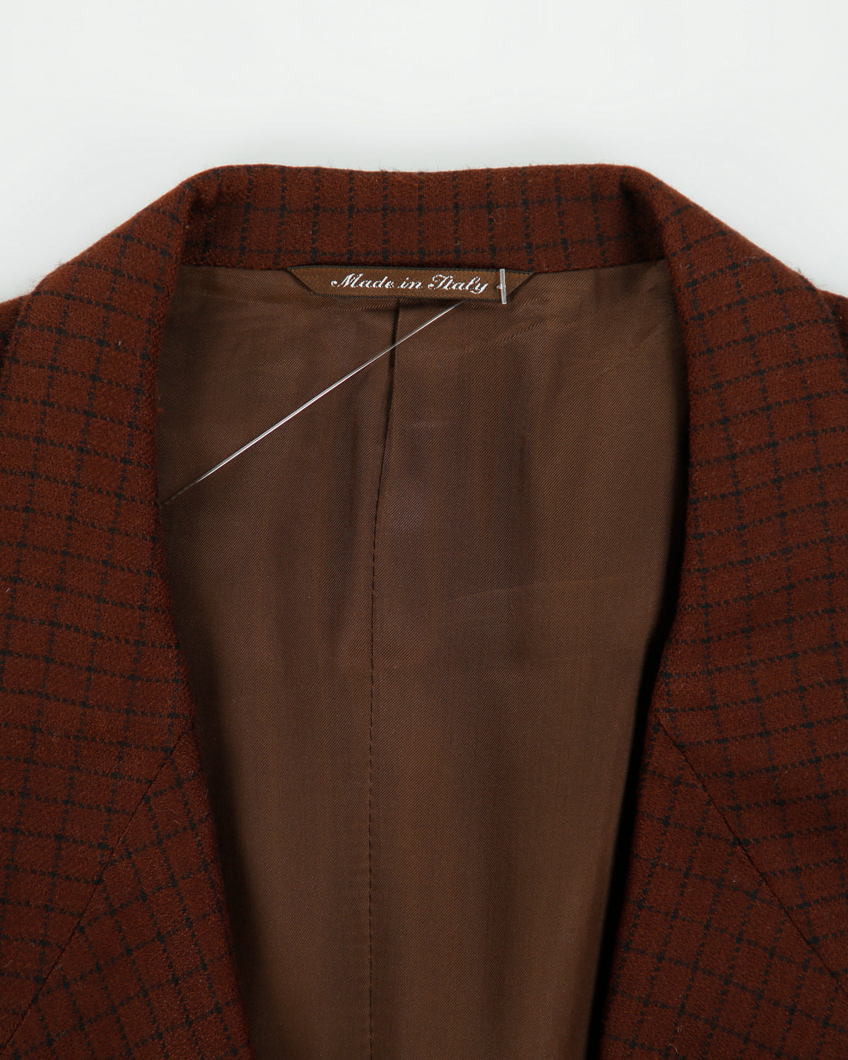 Vintage 1990s Canali For Mansouri New York Cashmere Wool Windowpane Check Single Breasted Blazer - XXL