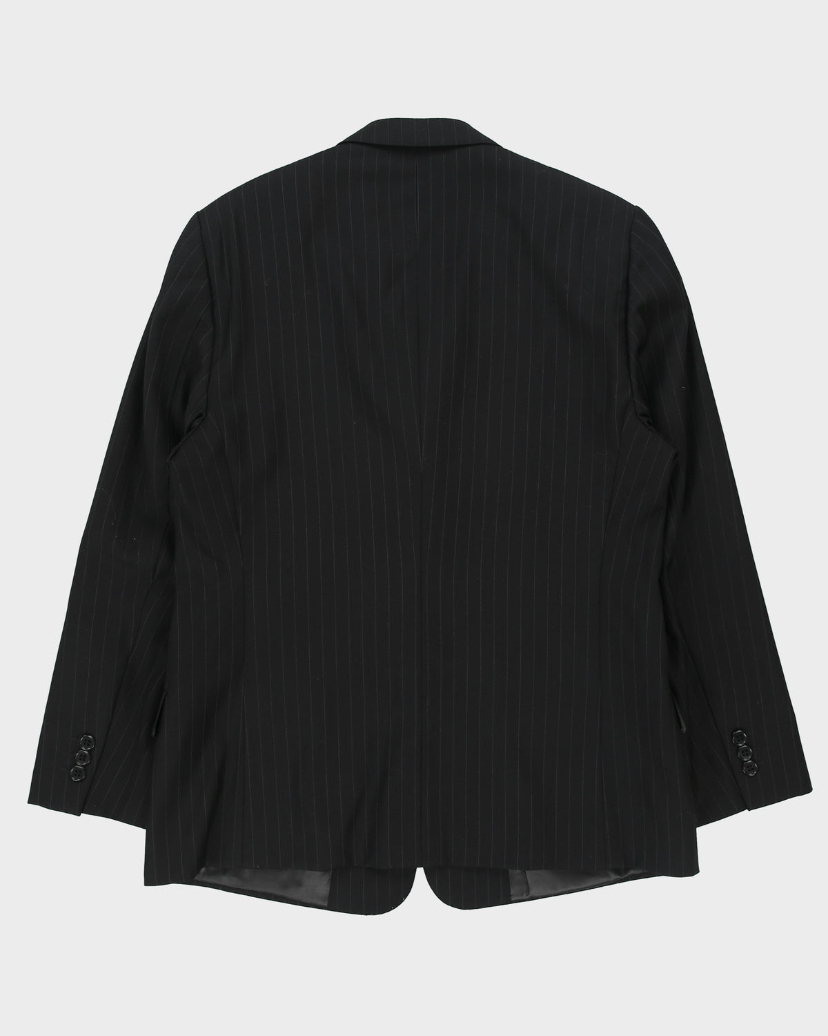 Vintage Pal Zileri Prestige Collection Pinstripe Wool Double Pleated Relaxed Leg 3-Button Single Breasted Two Piece Suit - M