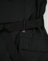 Vintage Y2K 00s D&amp;G Dolce &amp; Gabbana Shell Canvas Double Breasted Trench Coat - L