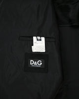 Vintage Y2K 00s D&amp;G Dolce &amp; Gabbana Shell Canvas Double Breasted Trench Coat - L