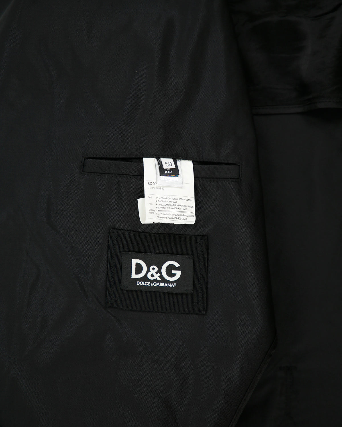 Vintage Y2K 00s D&amp;G Dolce &amp; Gabbana Shell Canvas Double Breasted Trench Coat - L