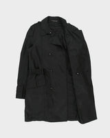 Vintage Y2K 00s D&amp;G Dolce &amp; Gabbana Shell Canvas Double Breasted Trench Coat - L