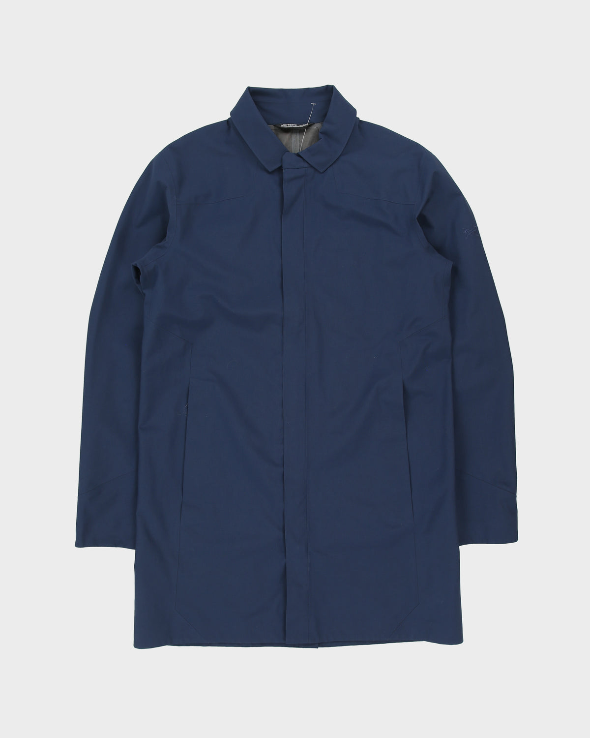 Arc'teryx Navy Keppel Trench Gore-Tex Shell Waterproof Knee Length Mac - M