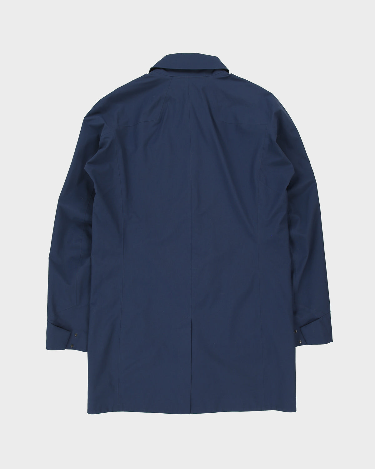 Arc'teryx Navy Keppel Trench Gore-Tex Shell Waterproof Knee Length Mac - M