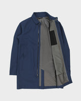 Arc'teryx Navy Keppel Trench Gore-Tex Shell Waterproof Knee Length Mac - M