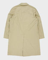 Vintage 1980s Aquascutum Khaki Aqua 5 Made In Canada Weatherproof Canvas Mac - XXL