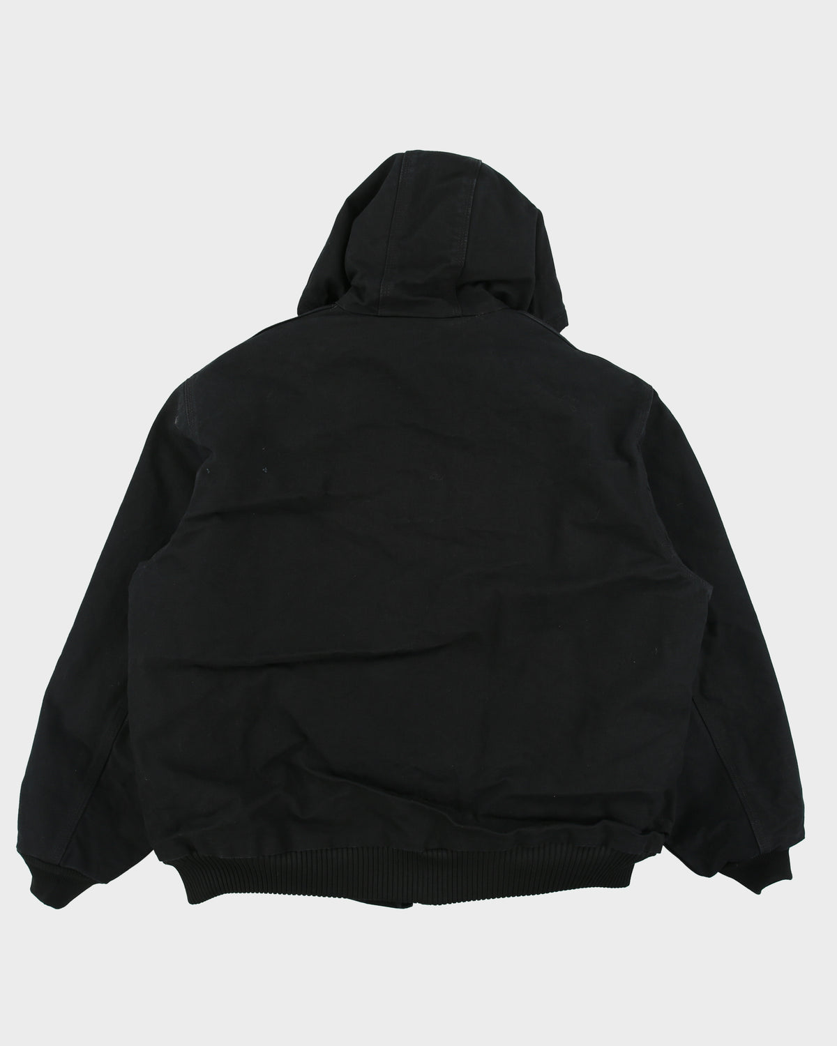 Carhartt J140 BLK Union Made In USA Firm Duck Canvas Insulated Quilt Lined Active Jacket - XL