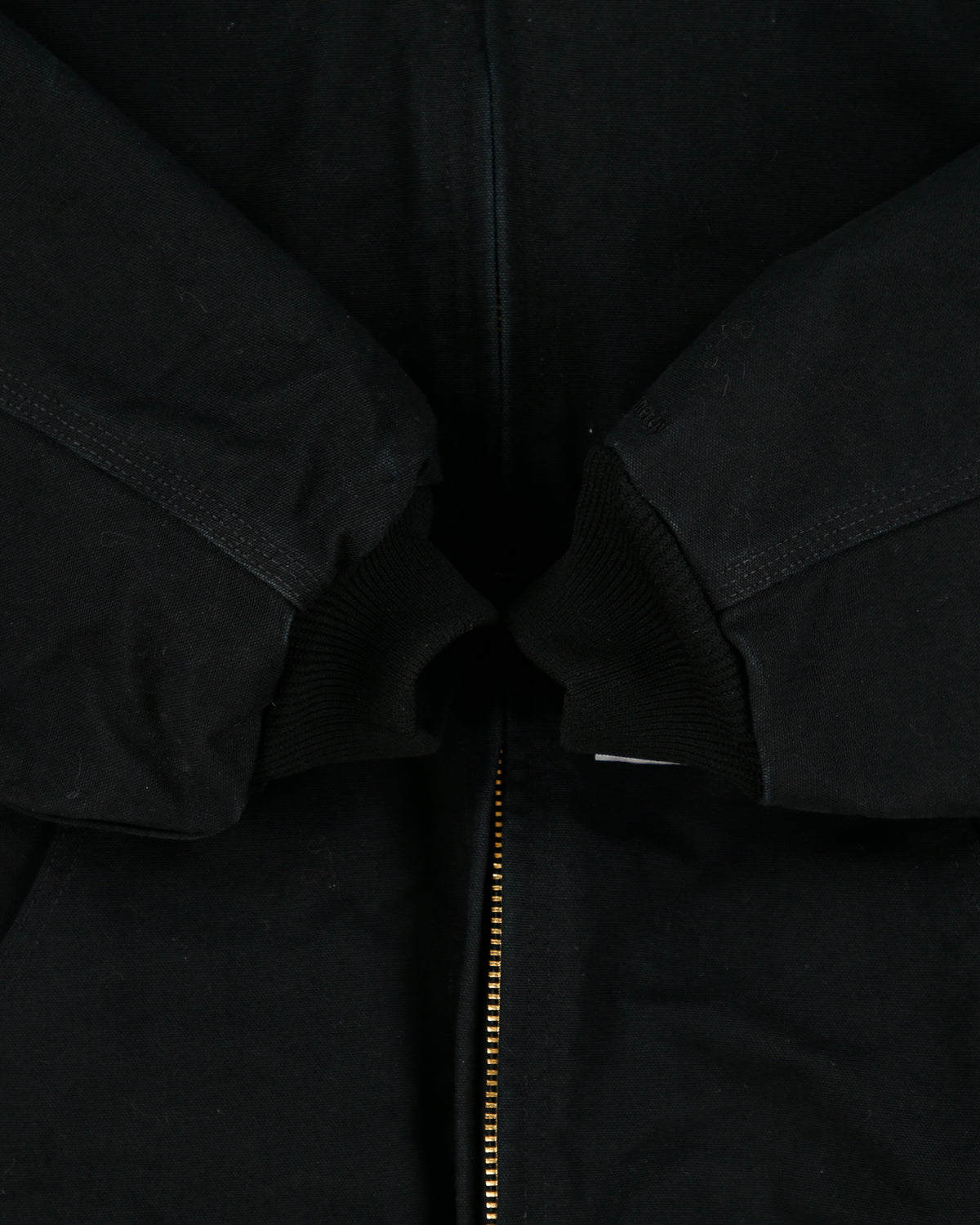 Carhartt J140 BLK Union Made In USA Firm Duck Canvas Insulated Quilt Lined Active Jacket - XL