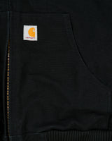 Carhartt J140 BLK Union Made In USA Firm Duck Canvas Insulated Quilt Lined Active Jacket - XL