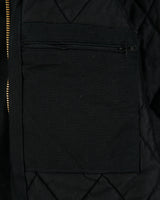 Carhartt J140 BLK Union Made In USA Firm Duck Canvas Insulated Quilt Lined Active Jacket - XL