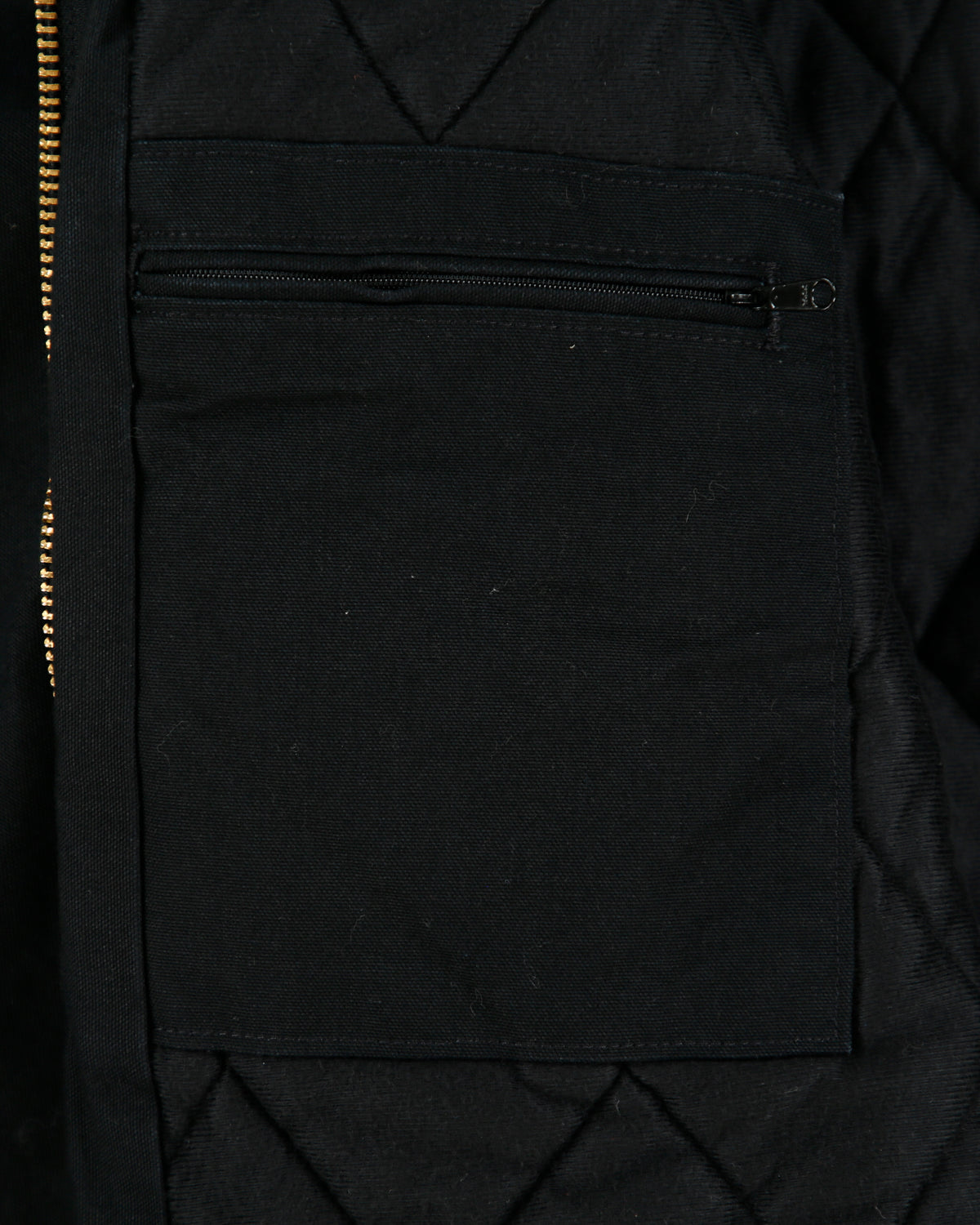 Carhartt J140 BLK Union Made In USA Firm Duck Canvas Insulated Quilt Lined Active Jacket - XL