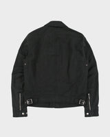 Vintage Burberry Nova Check Lined Canvas Collared Cafe Racer Biker Jacket - M