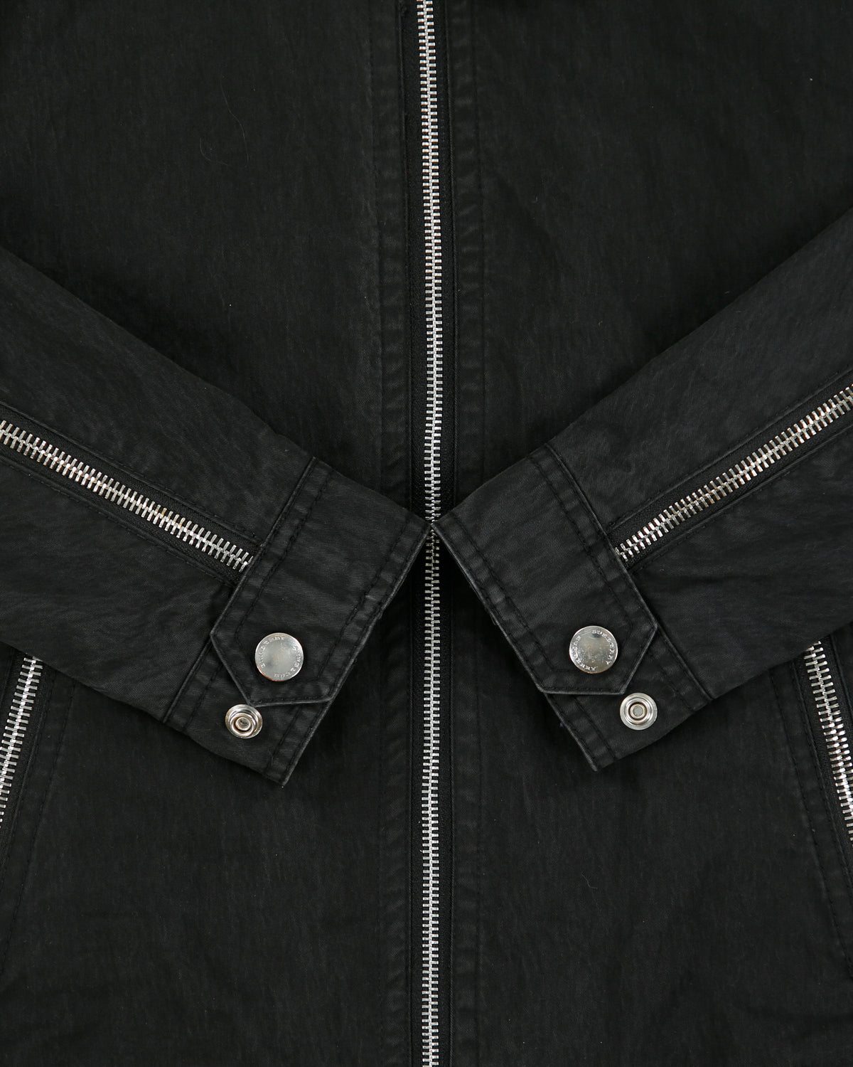 Vintage Burberry Nova Check Lined Canvas Collared Cafe Racer Biker Jacket - M