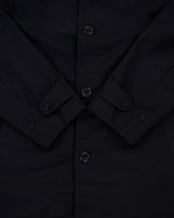 Vintage 1989 Aquascutum Navy Wool Made In Canada Mid-Length Over Coat - L