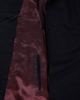 Vintage 1989 Aquascutum Navy Wool Made In Canada Mid-Length Over Coat - L