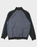 Vintage Y2K 00s Billabong Embroidered Stripe Taped Funnel-Neck Track Jacket - L