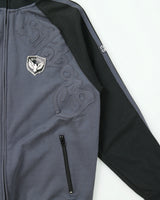 Vintage Y2K 00s Billabong Embroidered Stripe Taped Funnel-Neck Track Jacket - L