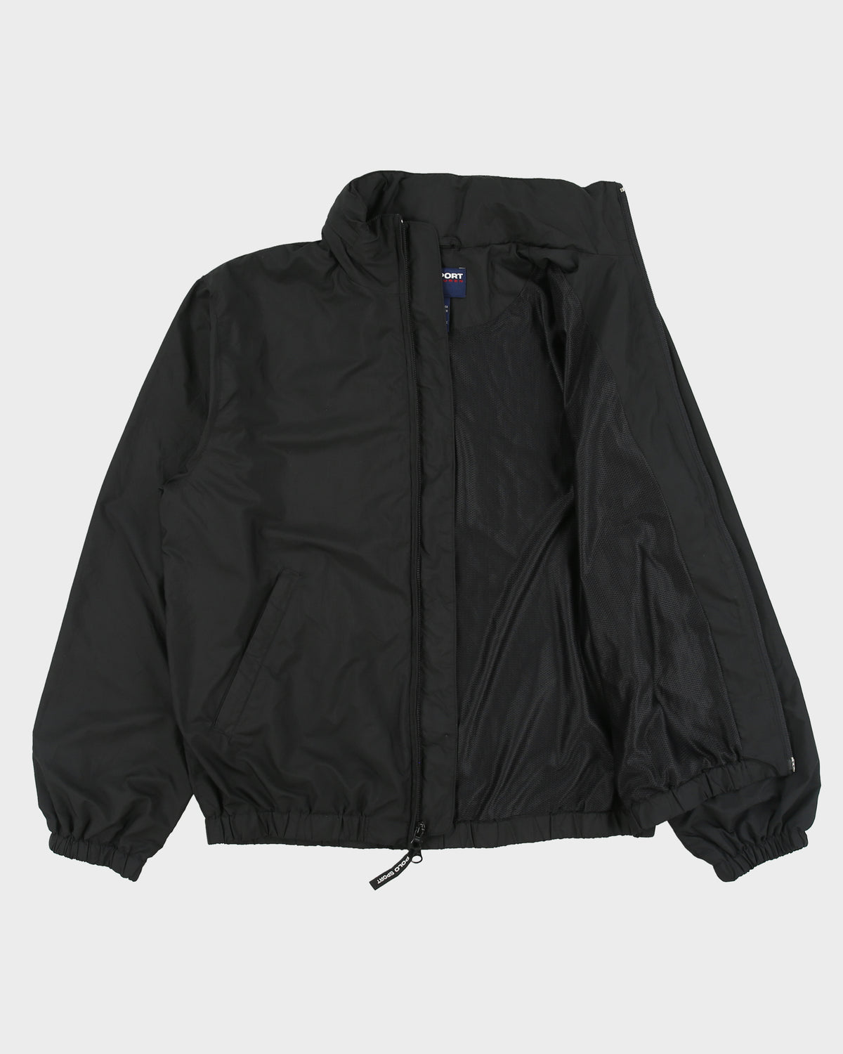 Vintage 1990s Polo Sport Ralph Lauren Soft Shell Hooded Windbreaker Jacket - S