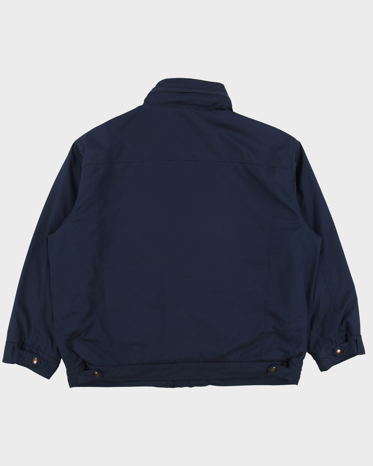 Vintage Y2K 00s Polo Ralph Lauren Navy Soft Shell Quilt Fleece Lined Harrington Jacket - XXL
