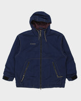 Vintage 1990s Columbia Sportswear Navy Canvas Shell Contrast Stitch Trek Jacket - M