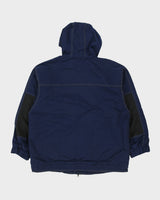 Vintage 1990s Columbia Sportswear Navy Canvas Shell Contrast Stitch Trek Jacket - M