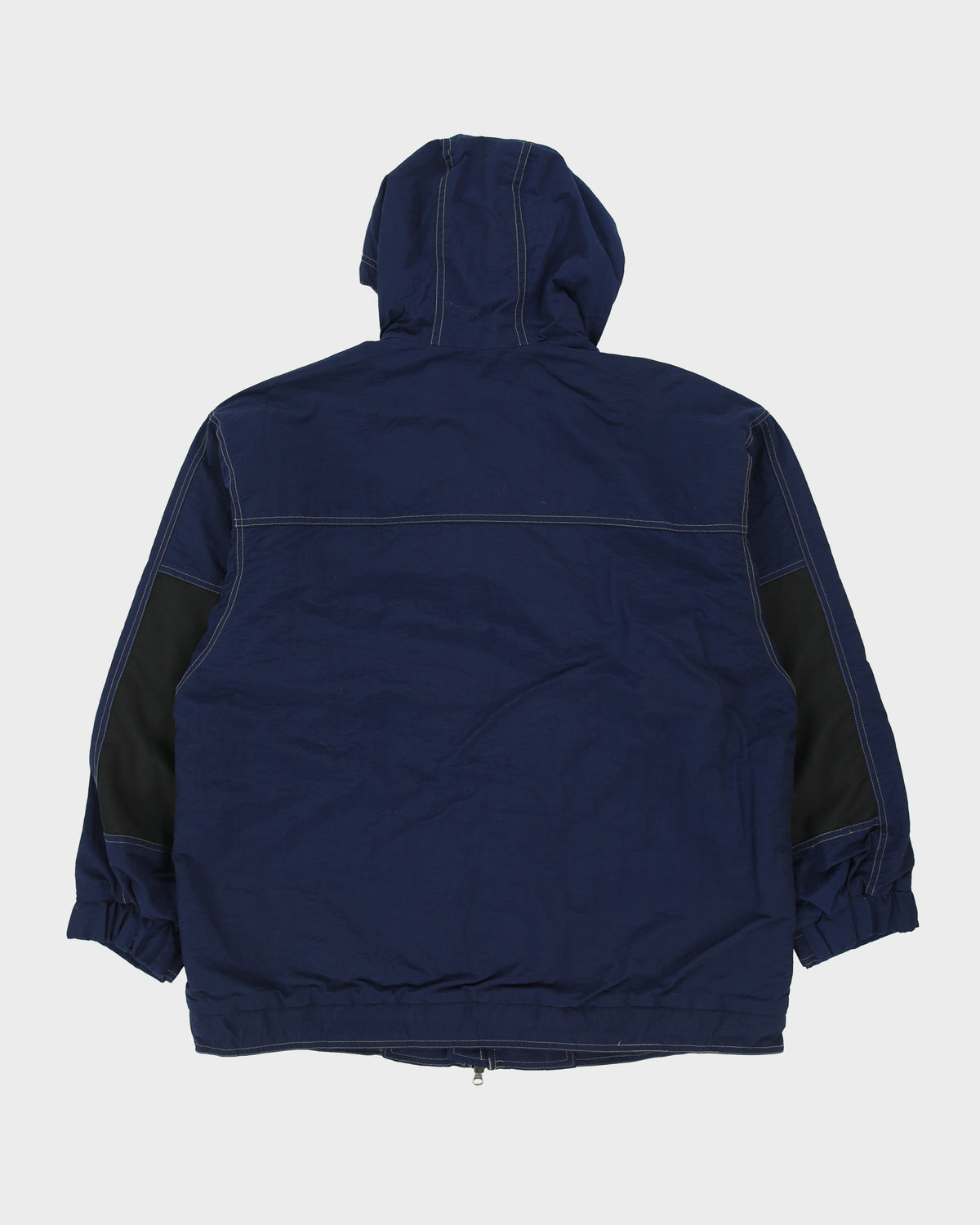 Vintage 1990s Columbia Sportswear Navy Canvas Shell Contrast Stitch Trek Jacket - M