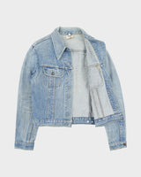 Vintage 1970s GWG Stone Wash Denim Union Made In Made In Canada Snap Button Trucker Jacket - M