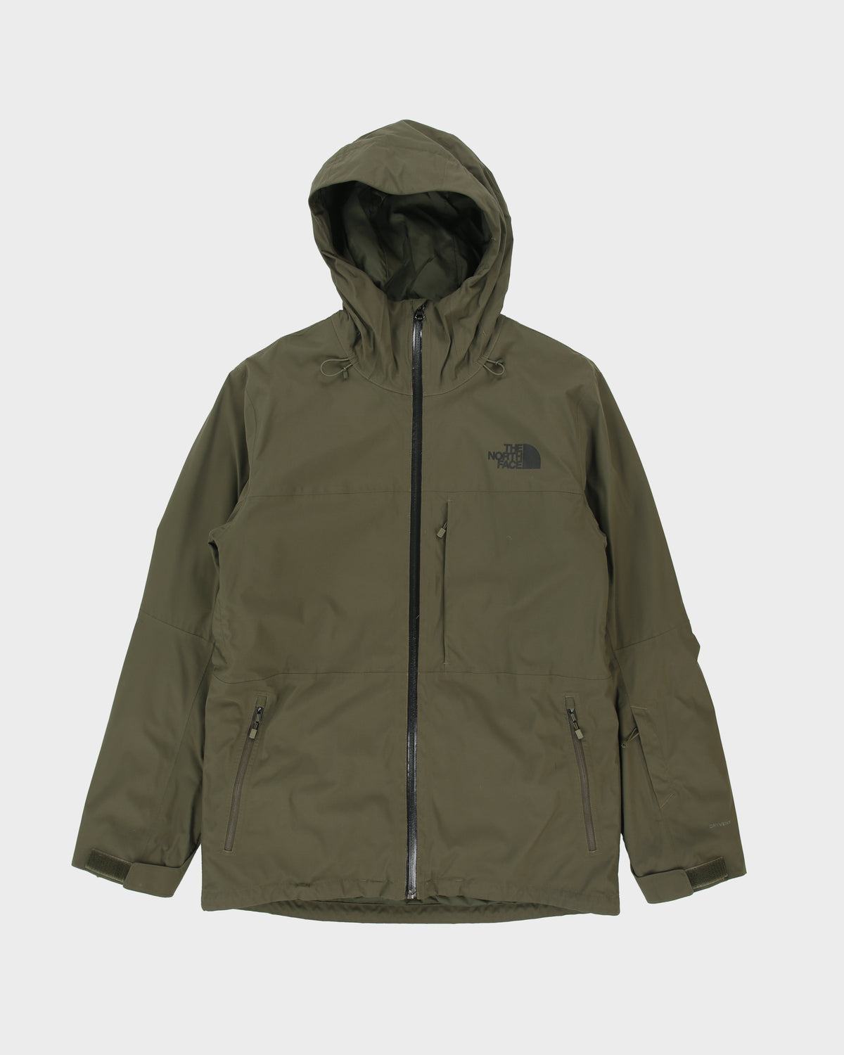 The North Face Khaki 2-In-1 Primaloft Puffer DryVent Mountaineering Jacket - M