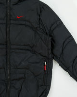 Vintage Y2K 00s Nike Duck Down Panelled Puffer Jacket - XL