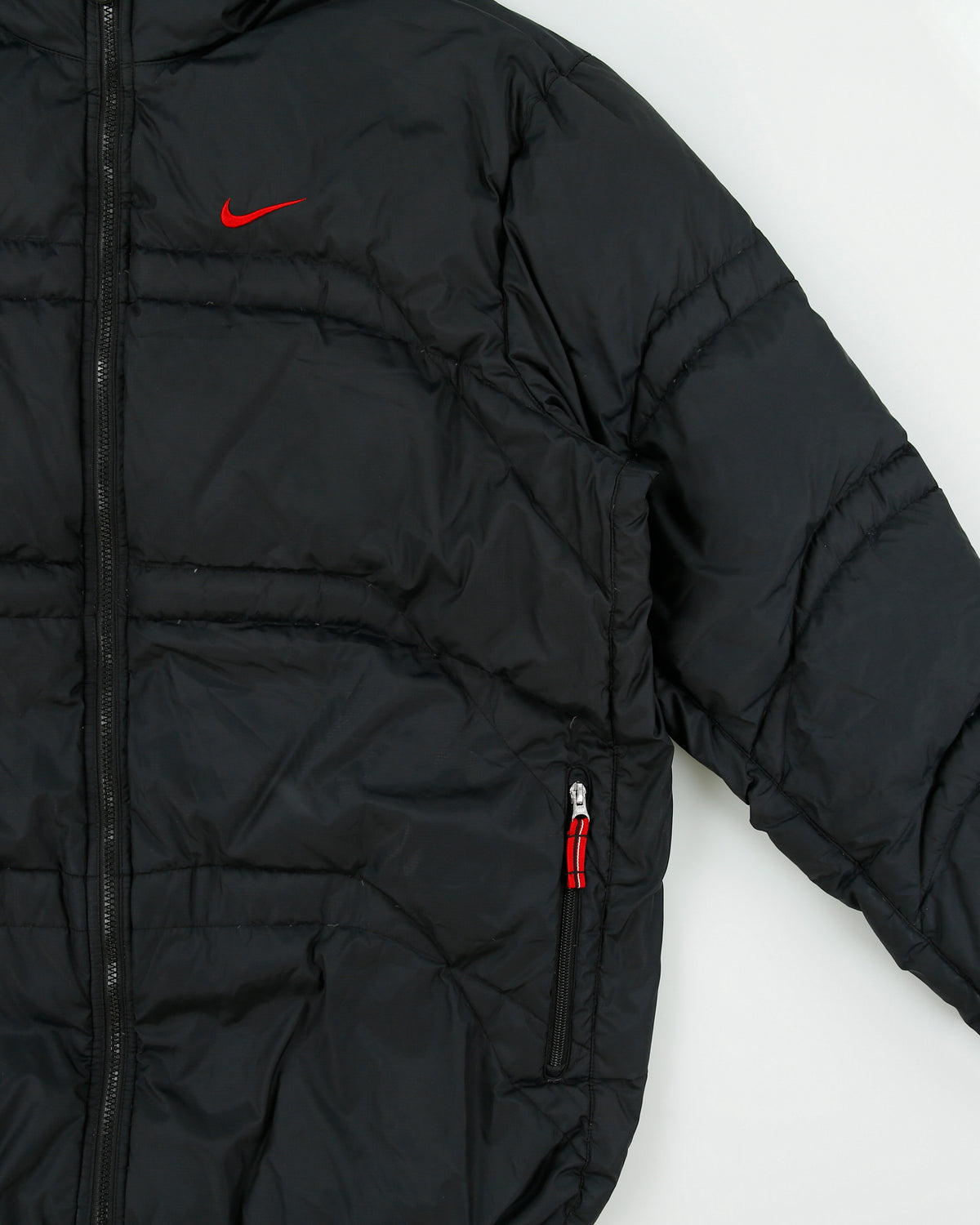 Vintage Y2K 00s Nike Duck Down Panelled Puffer Jacket - XL