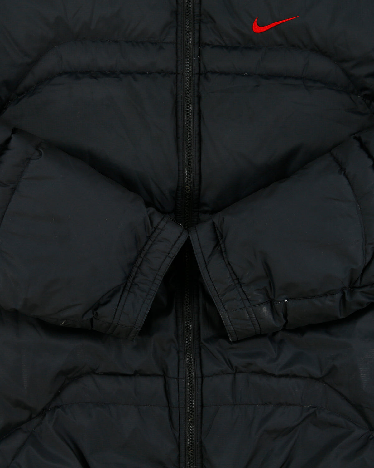 Vintage Y2K 00s Nike Duck Down Panelled Puffer Jacket - XL
