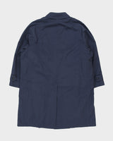 Vintage 1990s London Fog Navy Detachable Wool Lined Made In Canada Seasonal Weatherproof Mac - XL