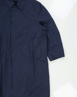 Vintage 1990s London Fog Navy Detachable Wool Lined Made In Canada Seasonal Weatherproof Mac - XL