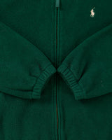 Vintage Y2K 00s Polo Ralph Lauren Forest Green Polartec Harrington Fleece Jacket - M