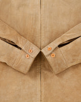 Vintage Y2K 00s RW &amp; Co Tan Suede Quilt Lined Harington Jacket - M