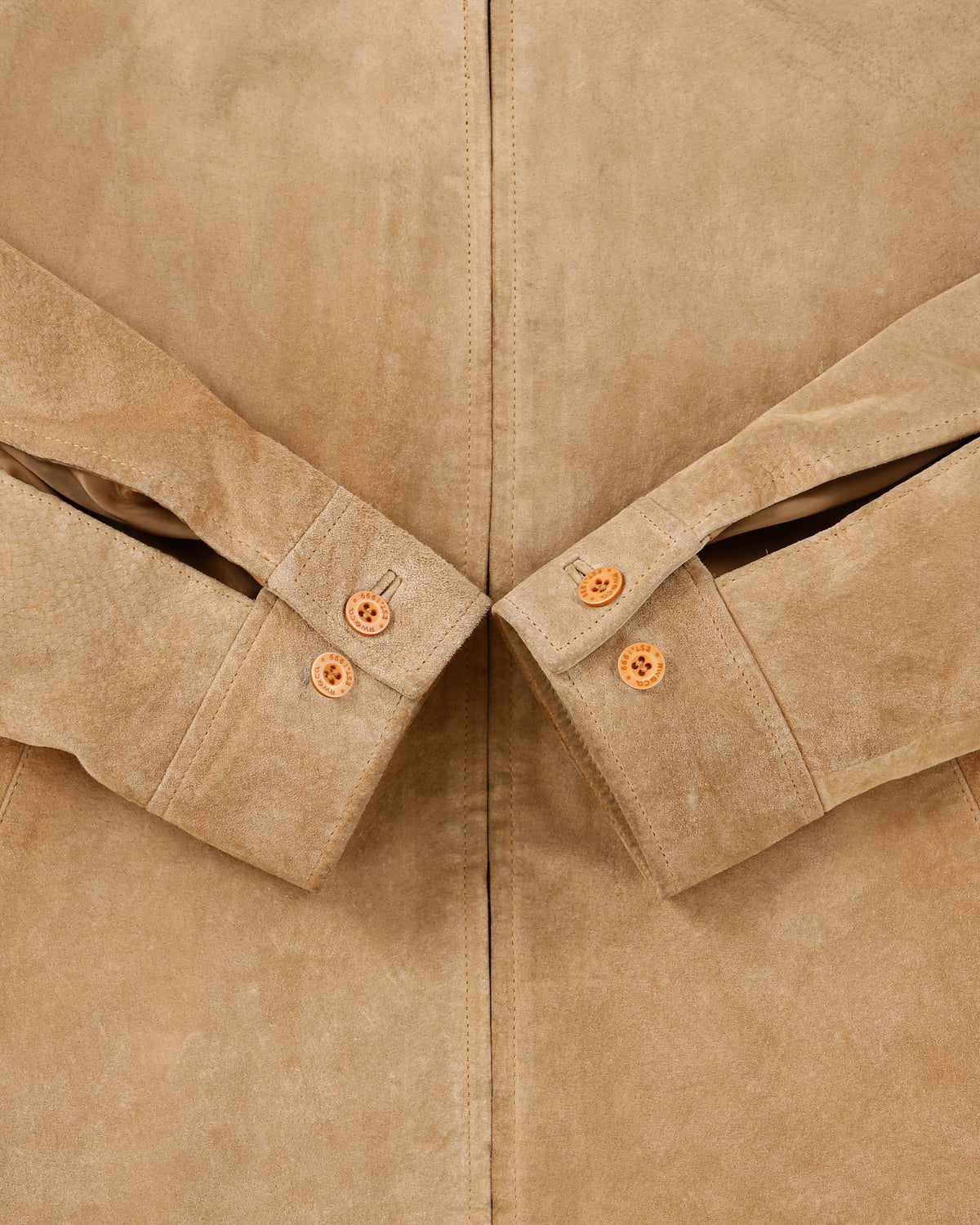 Vintage Y2K 00s RW &amp; Co Tan Suede Quilt Lined Harington Jacket - M