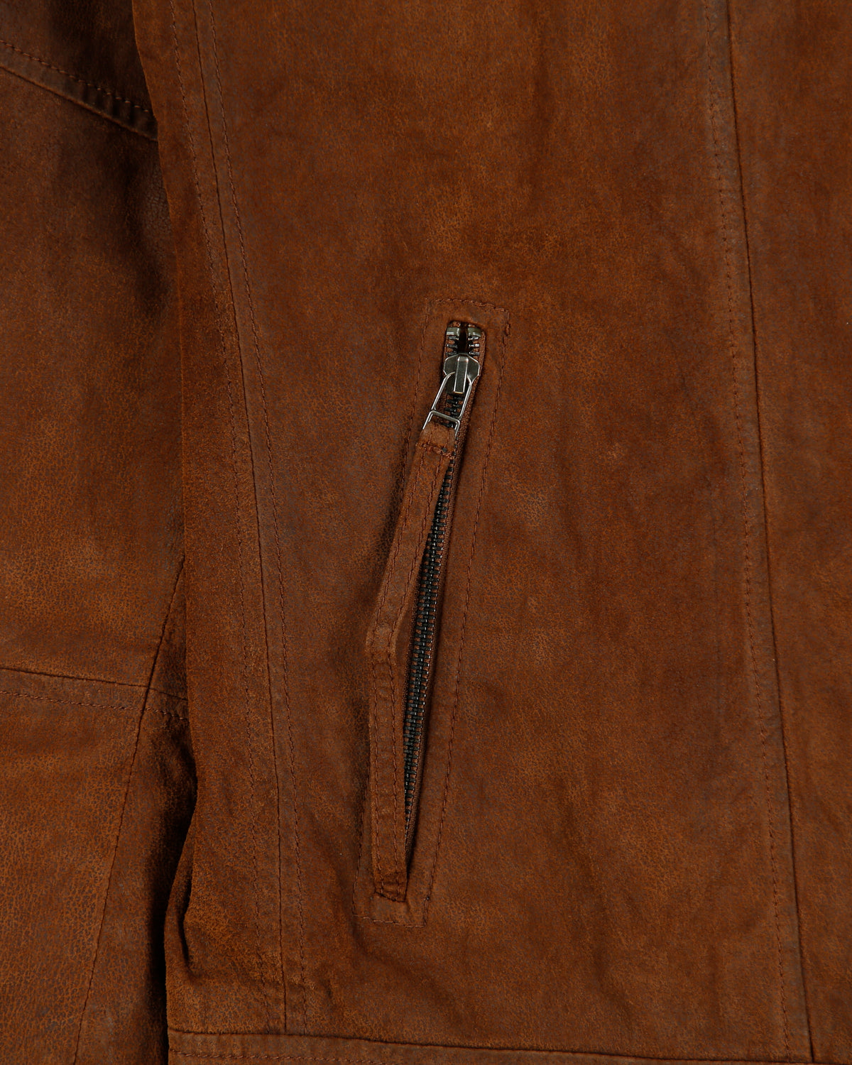 Vintage Y2K 00s Danier Brown Suede Cafe Racer Moto Jacket - XL