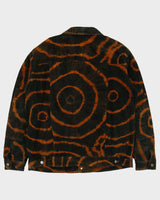 Vintage 1990s M. Julian Wilson's Suede Tie-Dye Trucker Jacket - L