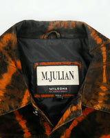 Vintage 1990s M. Julian Wilson's Suede Tie-Dye Trucker Jacket - L