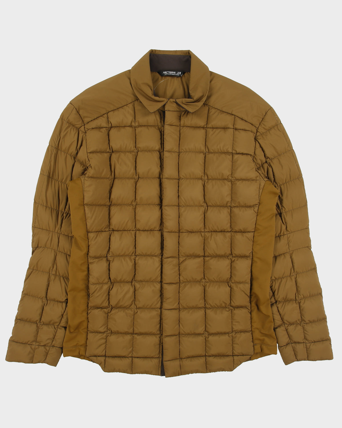 Arc'teryx Khaki Rico Goose Down Quilted Snap Button Puffer Jacket - M