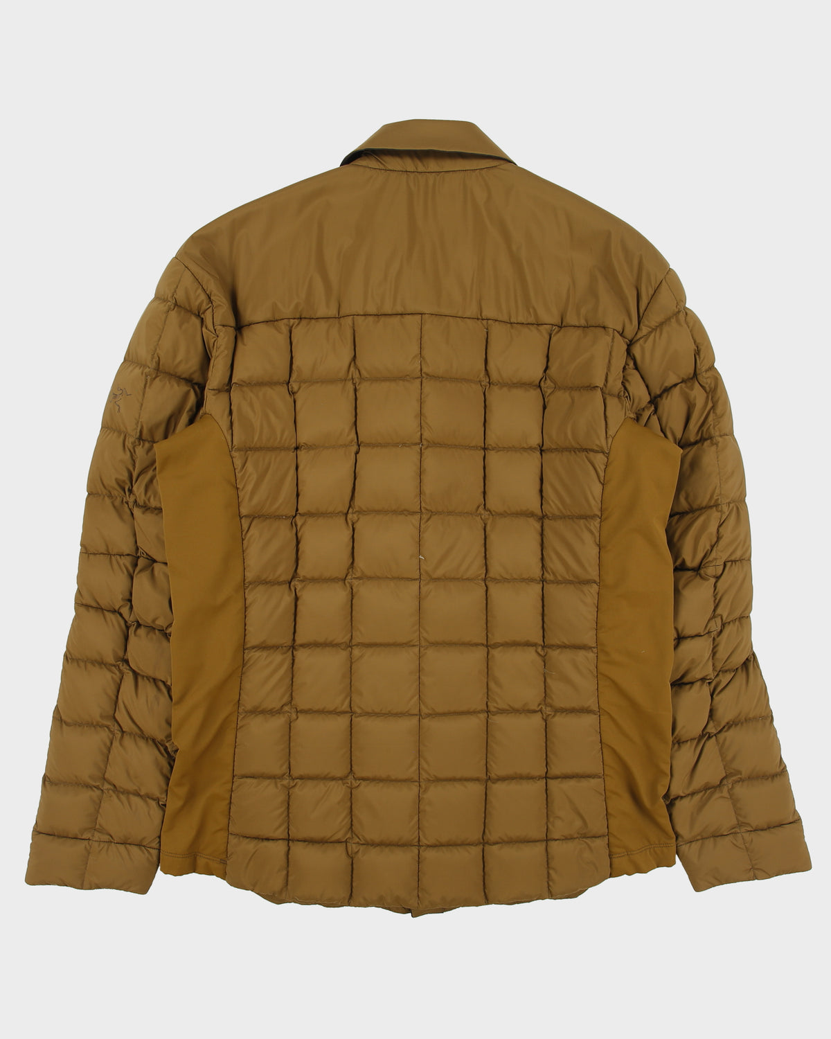 Arc'teryx Khaki Rico Goose Down Quilted Snap Button Puffer Jacket - M
