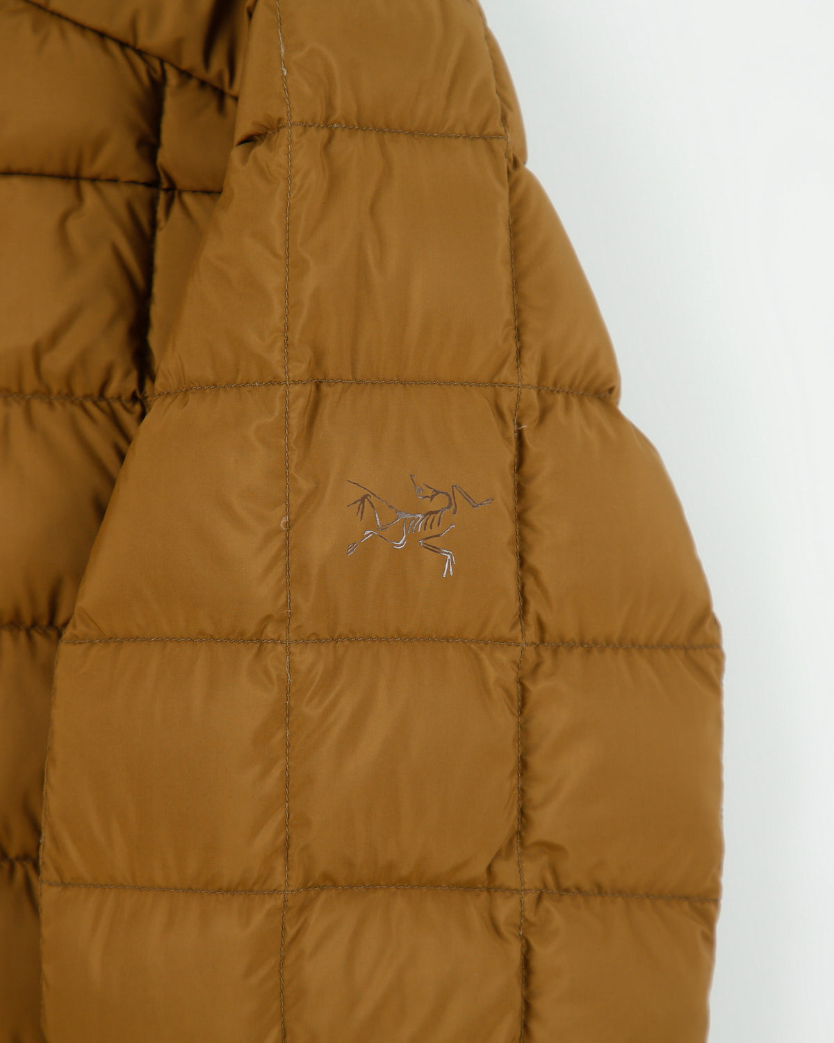 Arc'teryx Khaki Rico Goose Down Quilted Snap Button Puffer Jacket - M