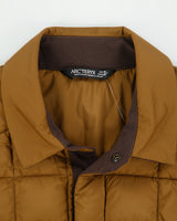 Arc'teryx Khaki Rico Goose Down Quilted Snap Button Puffer Jacket - M