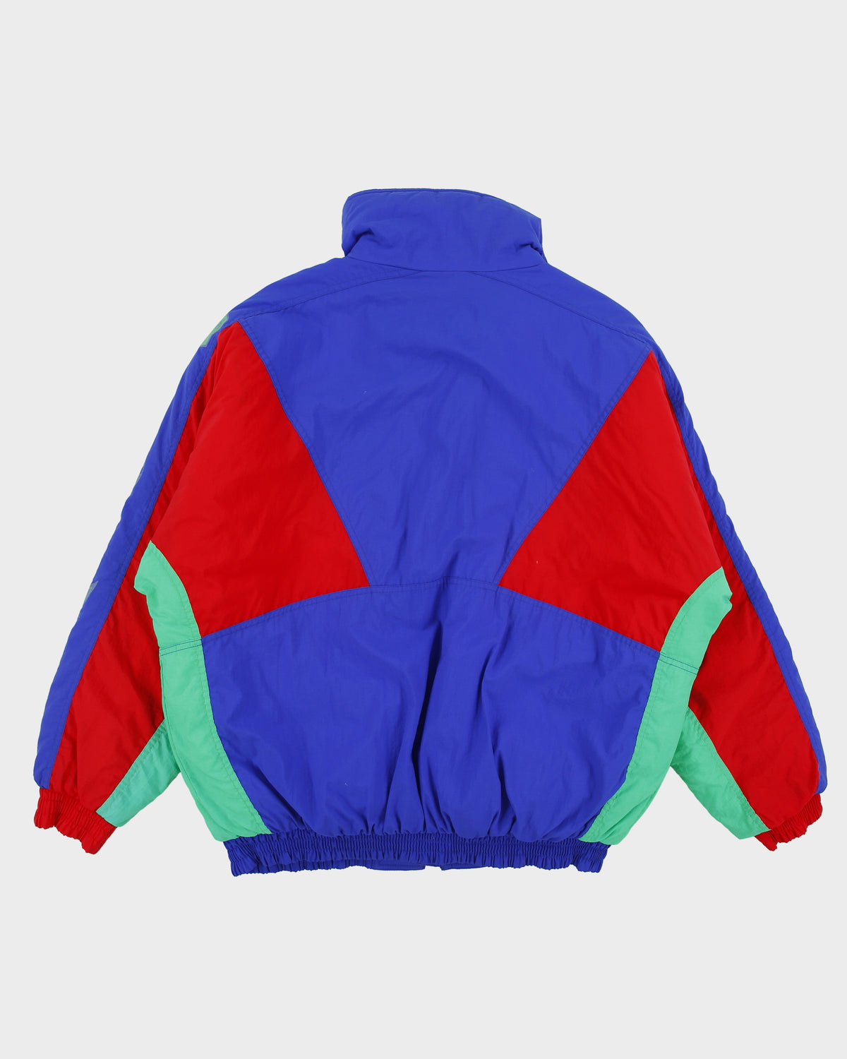 Vintage 1980s Ocean Pacific Shell Funnel Neck Ski Puffer Bomber Jacket - L