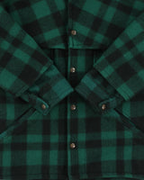 Vintage 1970s Jones Pioneer Brand Buffalo Plaid Wool Snap Button Mackinaw Jacket - S