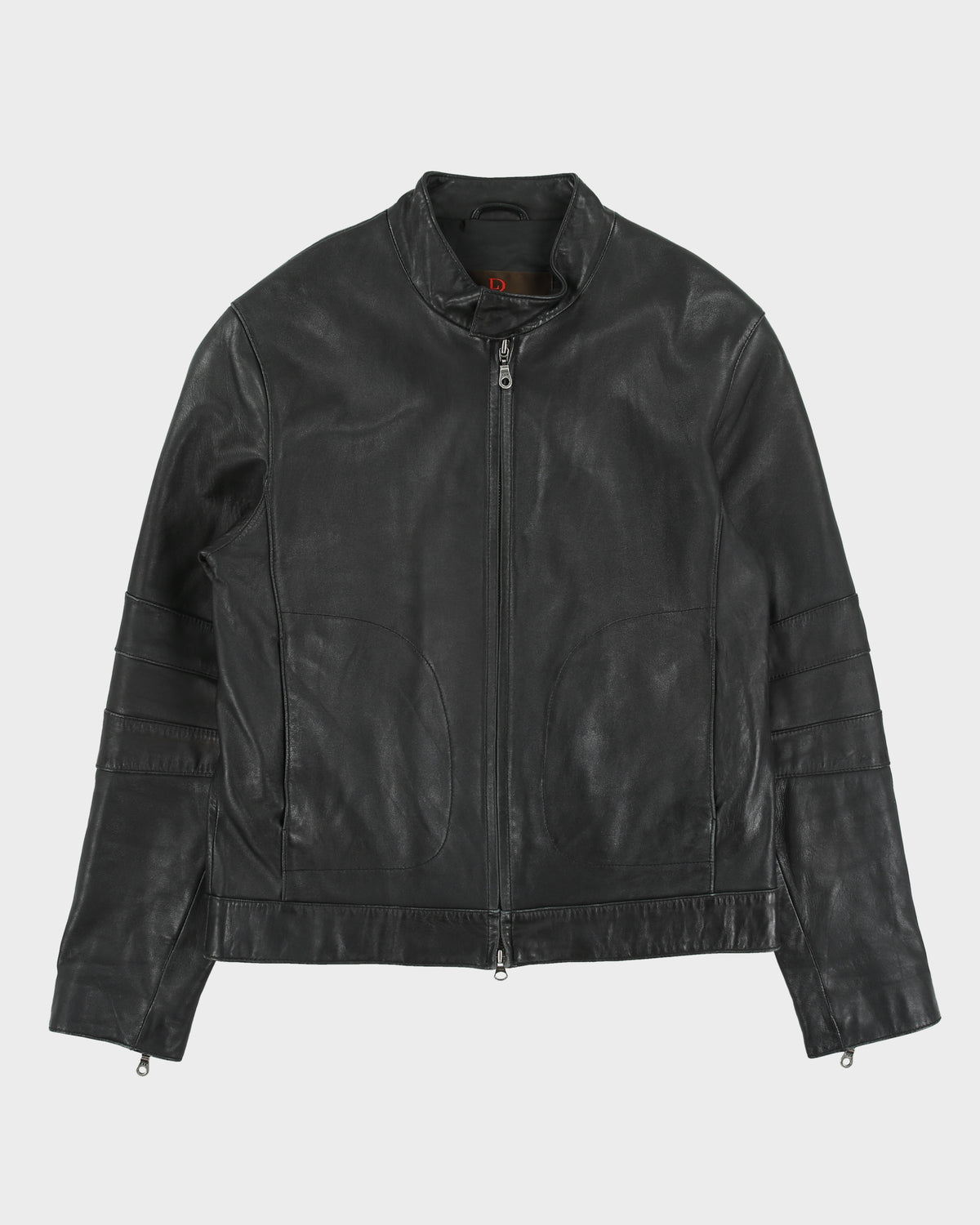 Vintage Y2K 00s Danier Calfskin Leather Cafe Racer Moto Jacket - S