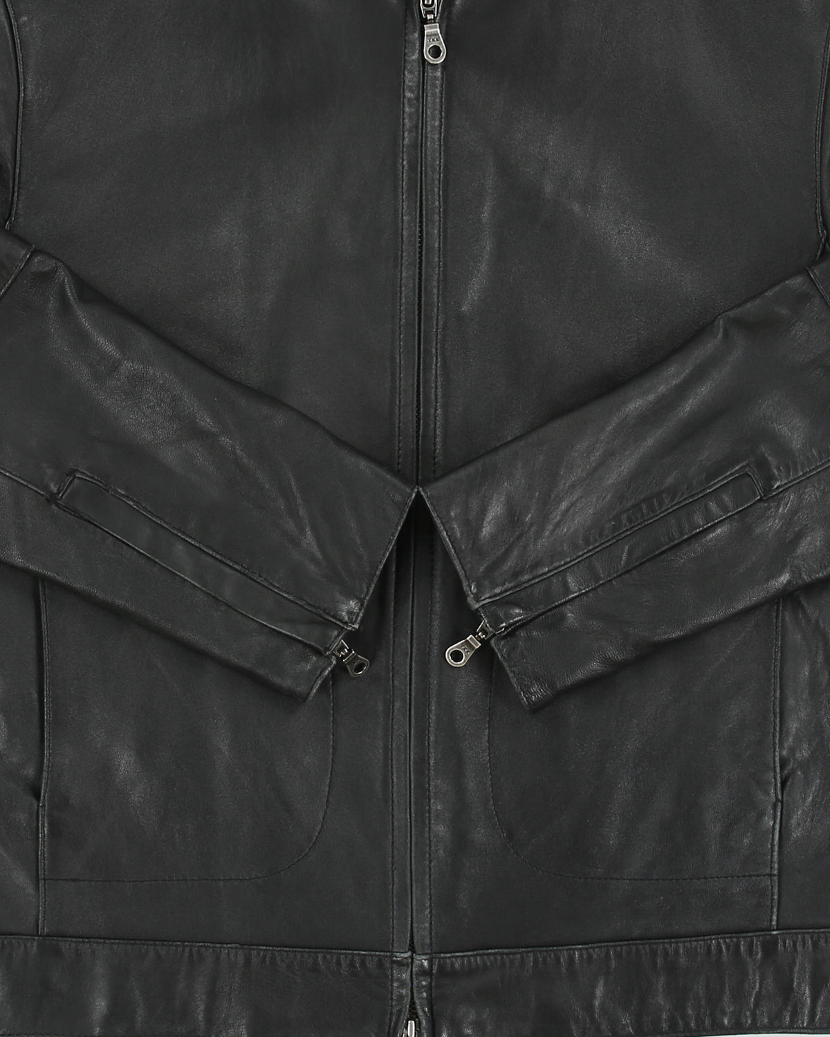 Vintage Y2K 00s Danier Calfskin Leather Cafe Racer Moto Jacket - S