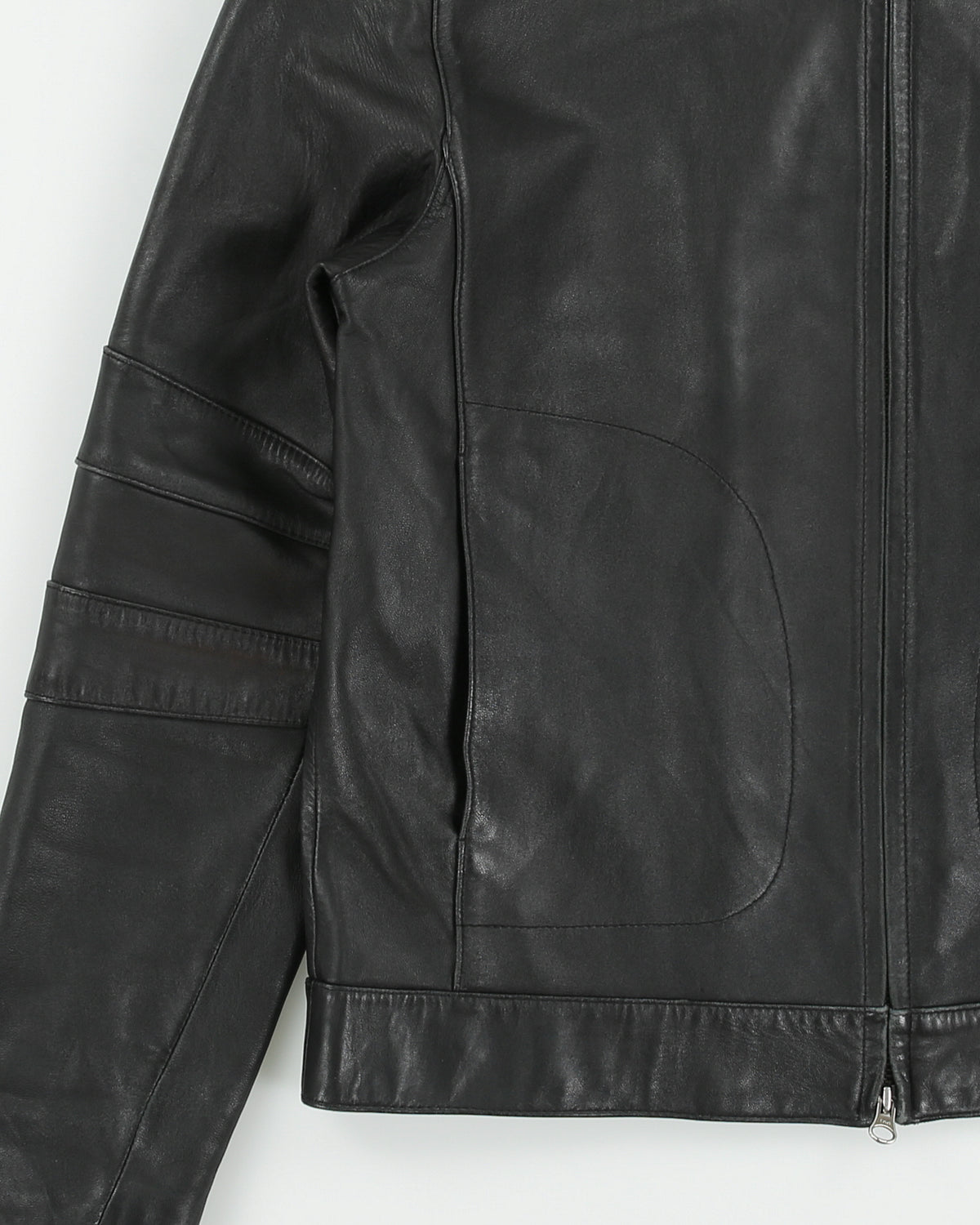 Vintage Y2K 00s Danier Calfskin Leather Cafe Racer Moto Jacket - S