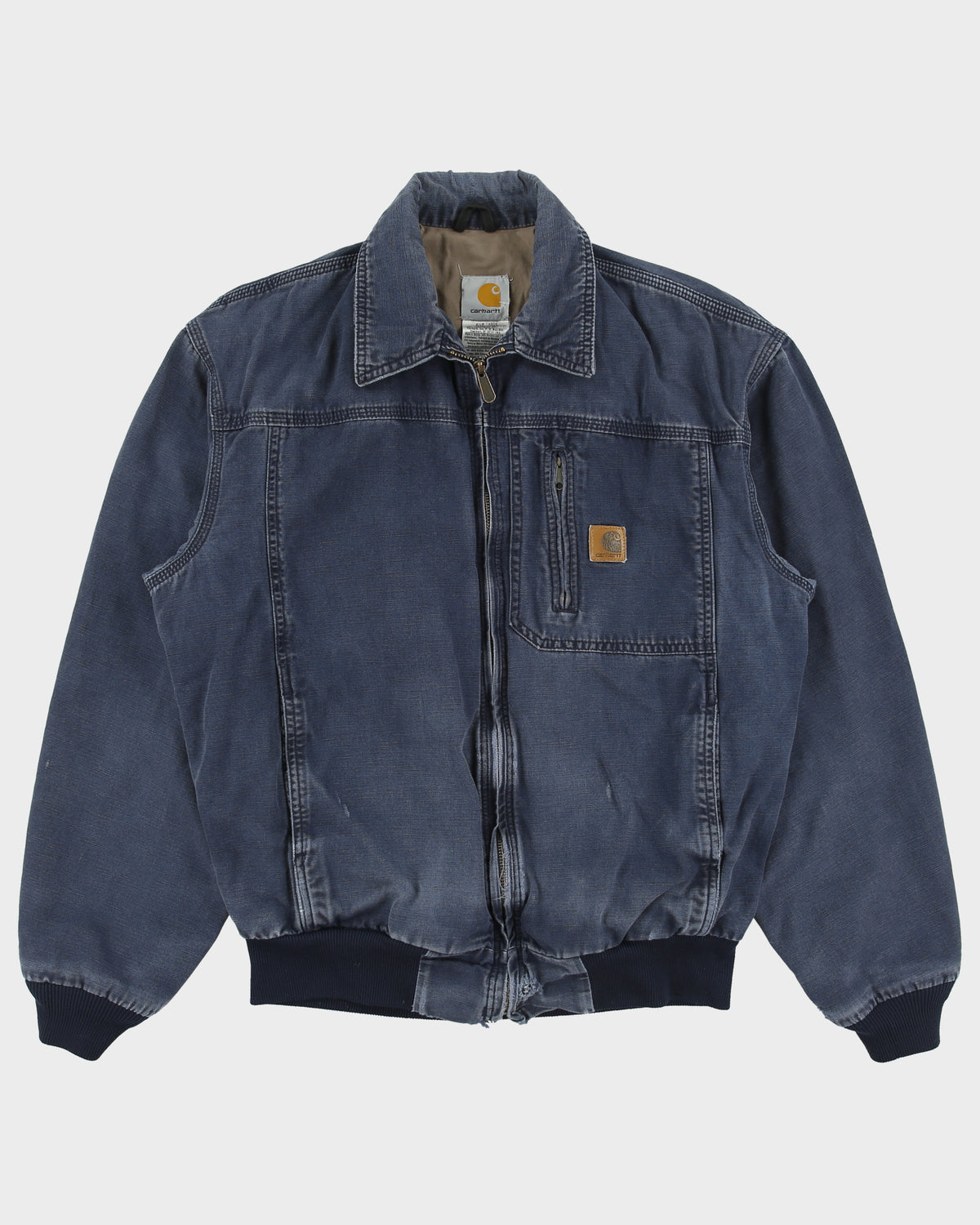 Vintage 2007 Y2K Carhartt J163 DNY Wylie Distressed Duck Canvas Bomber Jacket - M